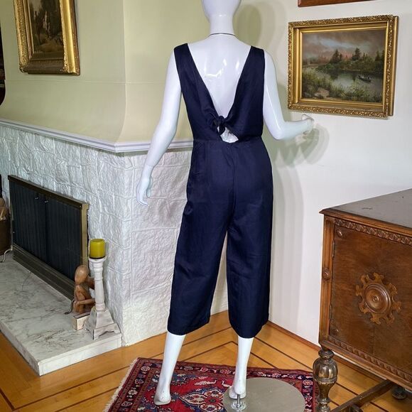 Banana Republic Tie Back V Neck Sleeveless Cropped Jumper - Picture 6 of 10